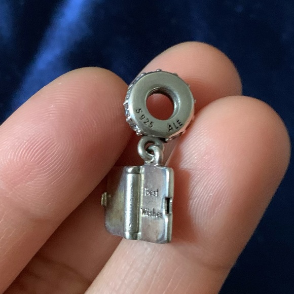 Retired Pandora Happy Birthday Card Dangle Charm - Picture 8 of 8